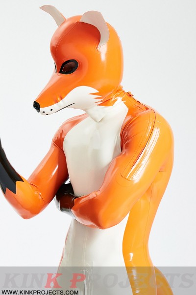 Male 'Fox Trotter' Shoulder-Zipper Catsuit With Inflatable Tail