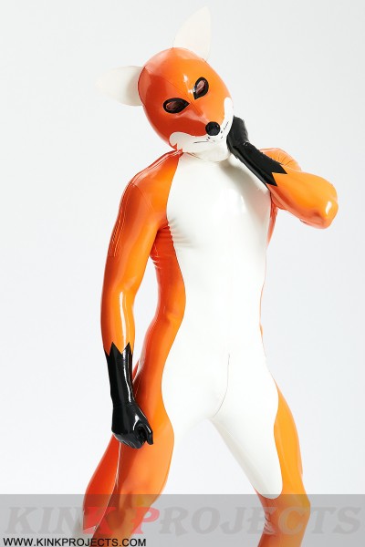 Male 'Fox Trotter' Shoulder-Zipper Catsuit With Inflatable Tail