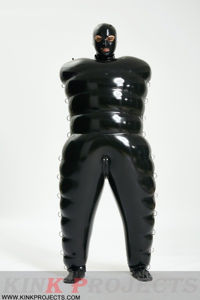 Unisex Latex Inflatable Bondage 'Grub' Suit