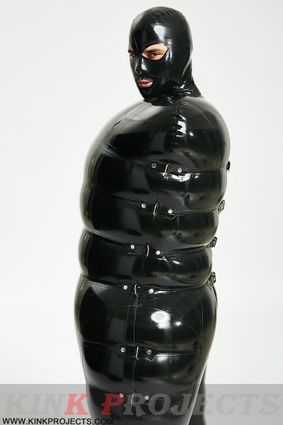Unisex Latex Inflatable Bondage 'Grub' Suit