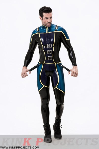 Male Blue Badge Gendarme Style Catsuit 