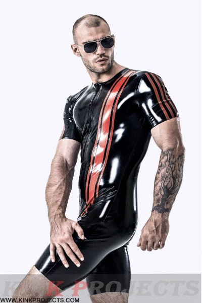 Male Vertical Stripes Surfsuit 