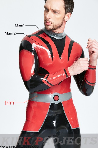Male 'Space Force' Back Zip Catsuit 