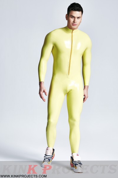 Male 'Mr Muscles' Front-zip Latex Catsuit 