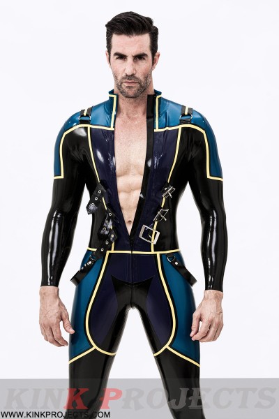 Male Blue Badge Gendarme Style Catsuit 