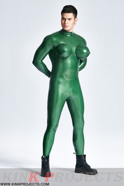 Male Inflated Boobs Catsuit 