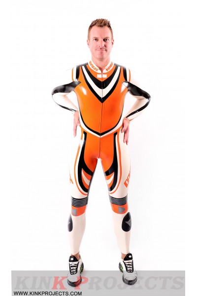 Male 'Trackster' MotoGP Style Latex Suit