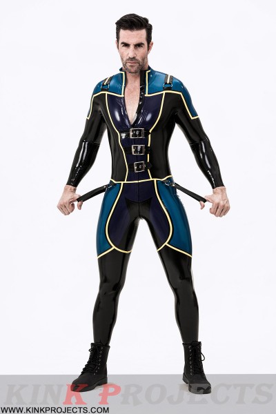 Male Blue Badge Gendarme Style Catsuit 