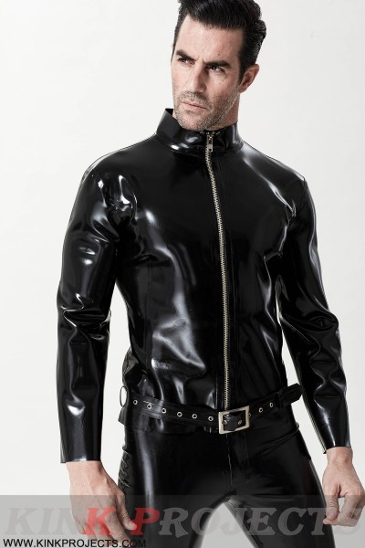 Male Front Zip Motorcycle Jacket 