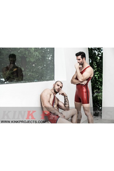 Male Open Bum Wrestling Suit