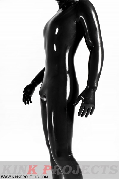 Male Face-Entry Latex Catsuit 