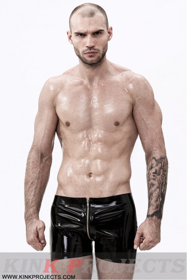 Male Through-Zip Short Shorts