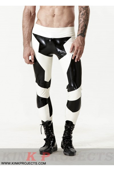 Male Low-Waisted Two-Colour Leggings 