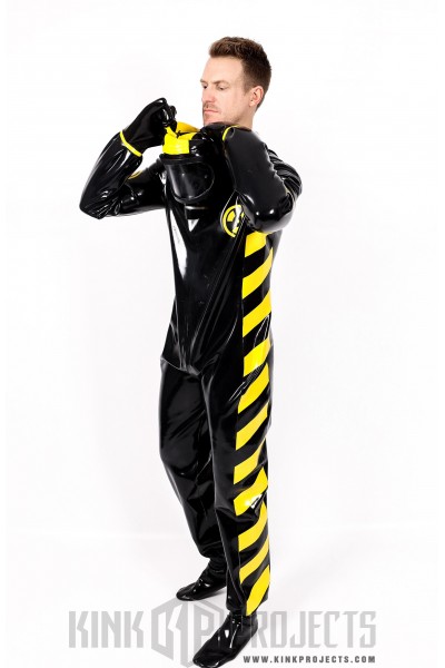 Male 'Zombie' Biohazard Haz Mat Style Latex Protection Suit