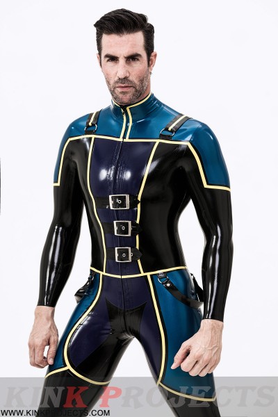 Male Blue Badge Gendarme Style Catsuit 