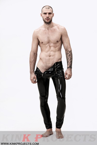 Male 'Sailor-Front' Latex Jeans