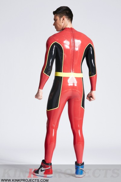 Male 'Stagger' Back Zipper Catsuit