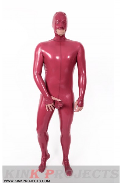 Male Mouth-Entry Gimp Suit with Sheath