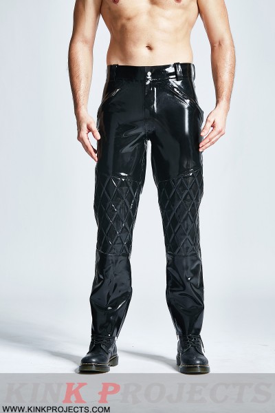 Male Quilted Pattern Trousers 