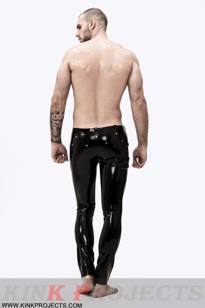 Male 'Sailor-Front' Latex Jeans