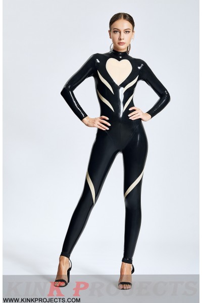 Beautiful Heart Female Catsuit 