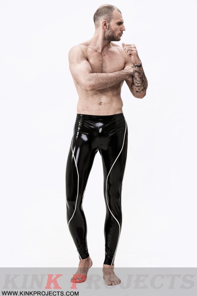 Male Curved Stripe Leggings