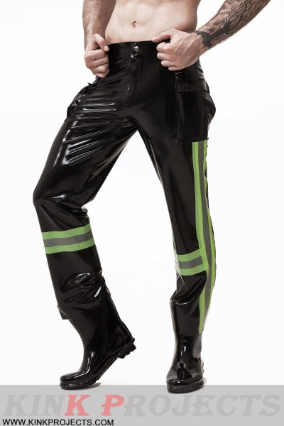 Male 'Emergency' Latex Uniform Pants