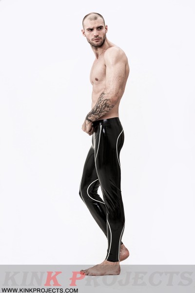 Male Curved Stripe Leggings