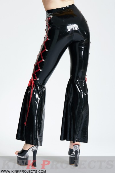 Side-Laced Full-Length Disco Pants