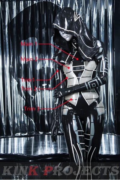 'Heloise' Hooded Catsuit