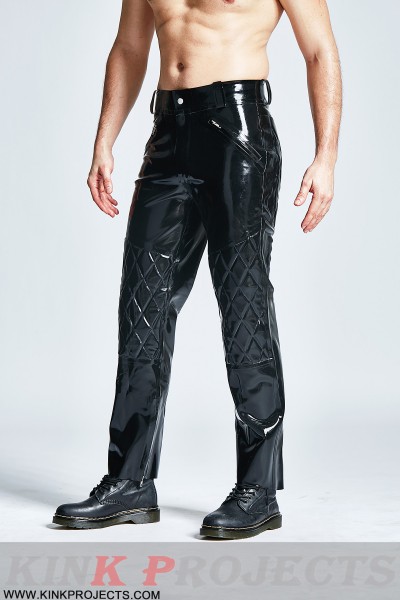 Male Quilted Pattern Trousers 