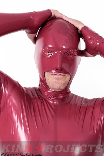 Male Mouth-Entry Gimp Suit with Sheath