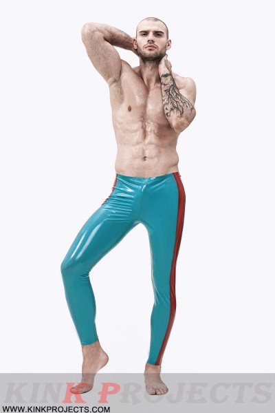 Male Wide-Striped Ankle-Length Leggings