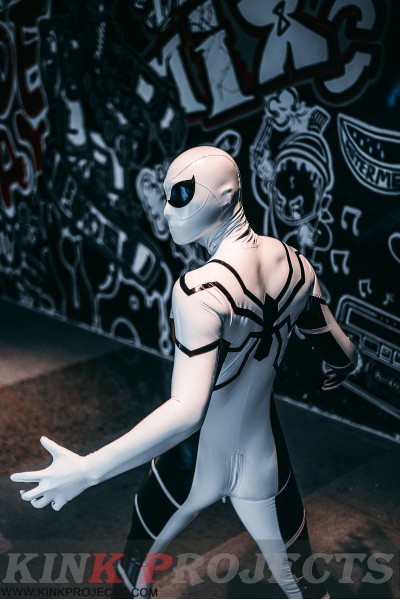 Male 'White Steppe' Spidey Catsuit