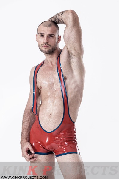 Male Open Bum Wrestling Suit