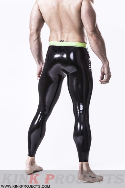 Male Studded & Zippered 'Codpiece' Latex Leggings