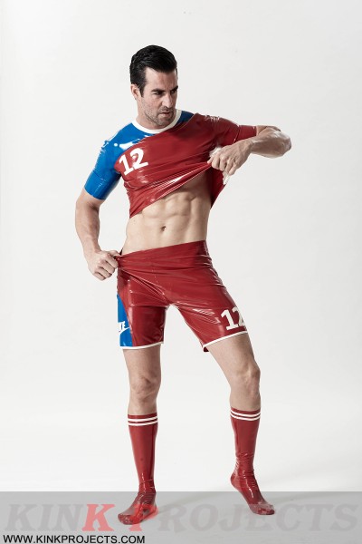 Male Footballer Latex Outfit