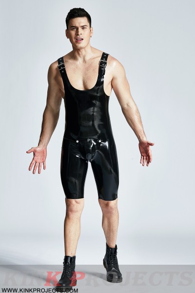 Male Codpiece Shoulder Strap Cycling Suit