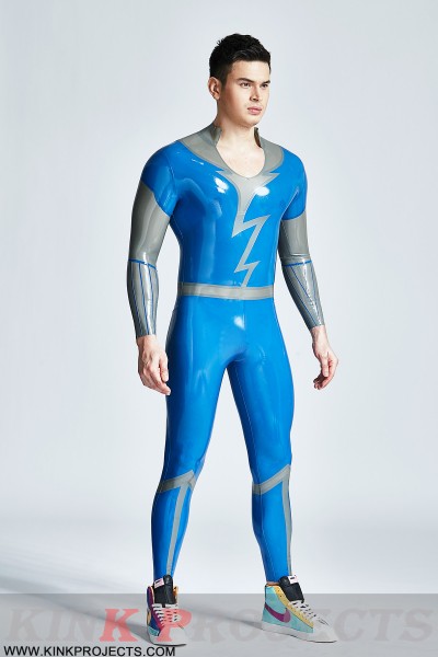 Male 'Lightning Flash' Wide-Necked Catsuit