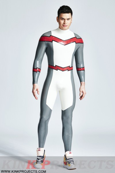 Male 'Firebolt' Back Zipper Catsuit