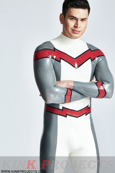 Male 'Firebolt' Back Zipper Catsuit