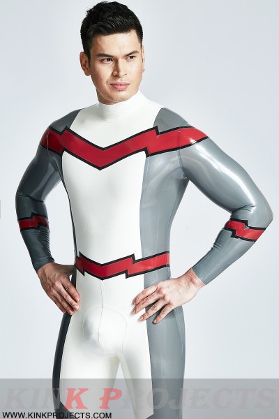 Male 'Firebolt' Back Zipper Catsuit