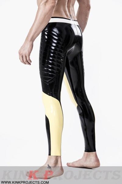 Male Padded Thighs Zipperless Latex Leggings