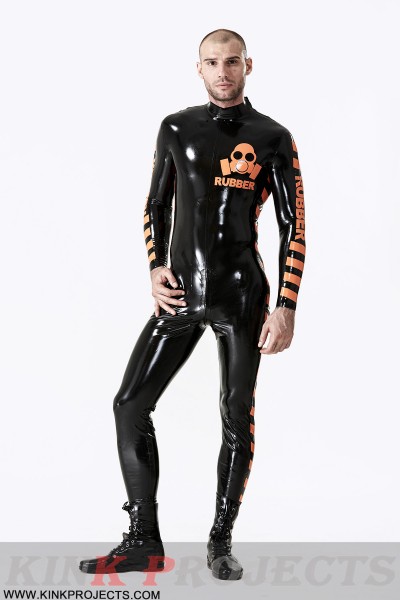 Male 'Respirator' Shoulder-Zip Catsuit