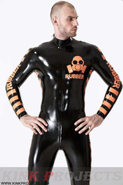 Male 'Respirator' Shoulder-Zip Catsuit