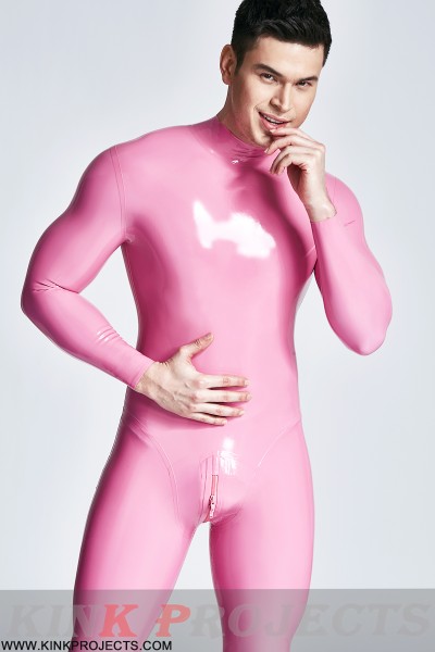 Male Standard Back Zip Latex Catsuit 