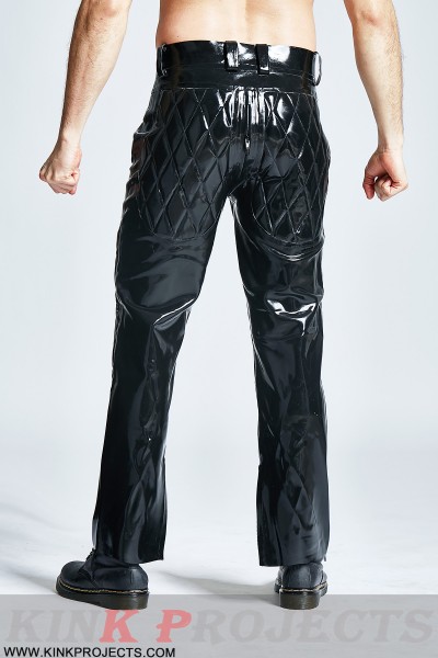 Male Quilted Pattern Trousers 