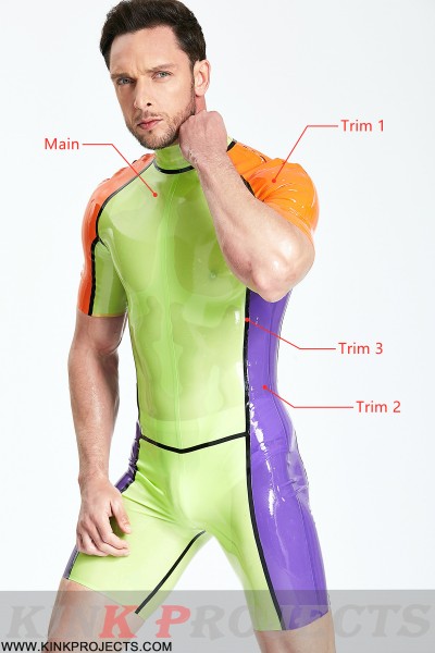Male 'Multicolor' Shoulder-Zip Surfsuit 