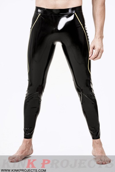 Male Contrast Color Striped Leggings