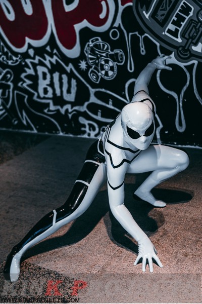 Male 'White Steppe' Spidey Catsuit